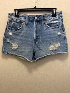 Madewell Relaxed Denim Distressed Shorts